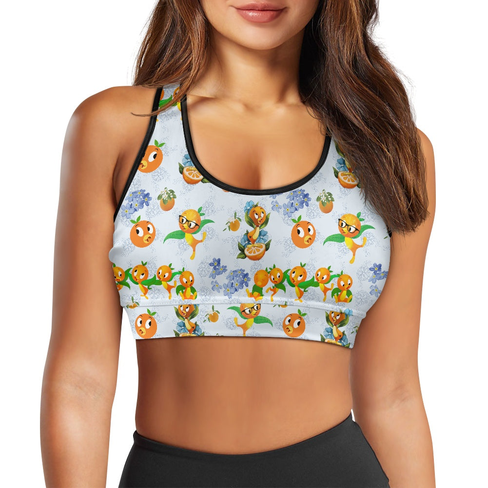 Classic Orange Bird Women's Sports Vest