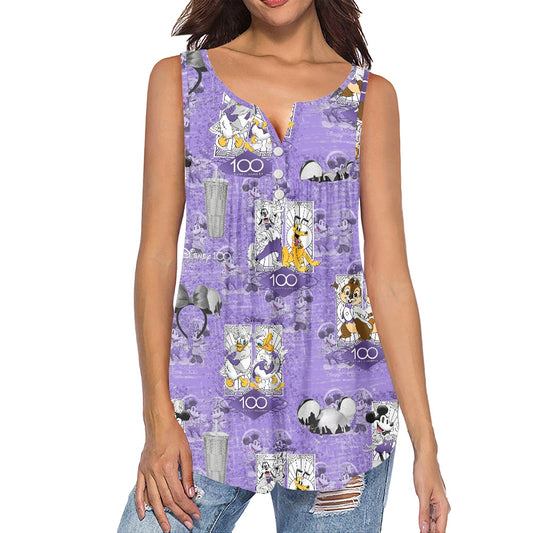 100th Celebration Women's Sleeveless V-Neck Top