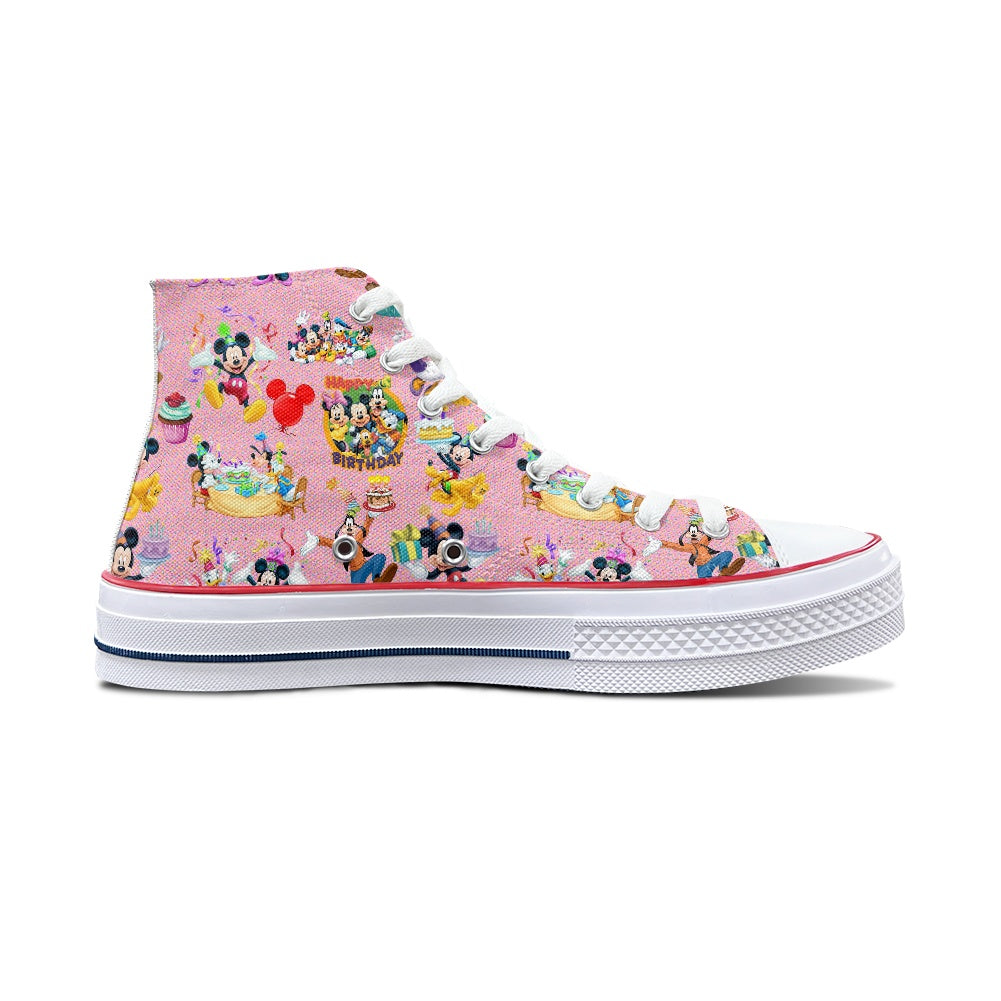 Birthday Pals High Top Canvas Shoes