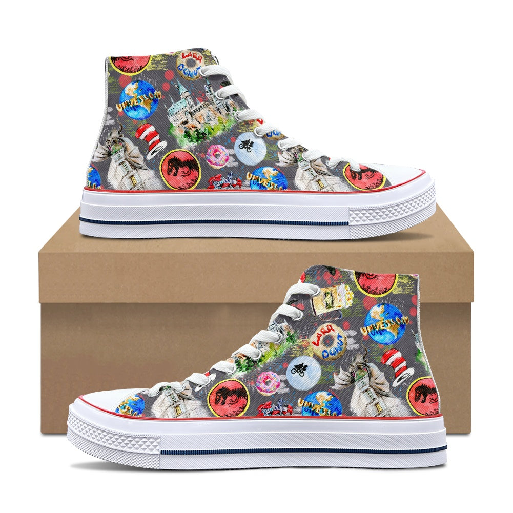 Universal High Top Canvas Shoes