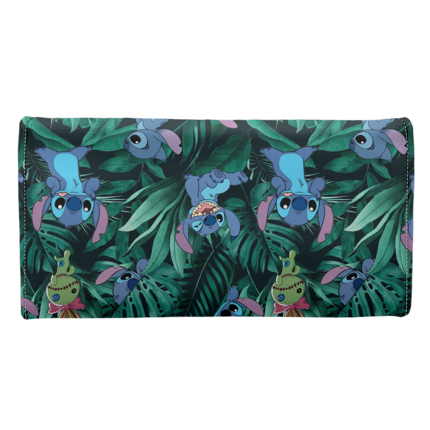 Tropical Alien Long Folding Wallet