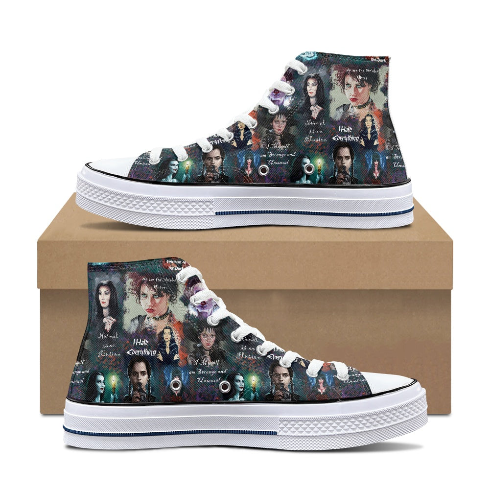 Spooky Babes High Top Canvas Shoes