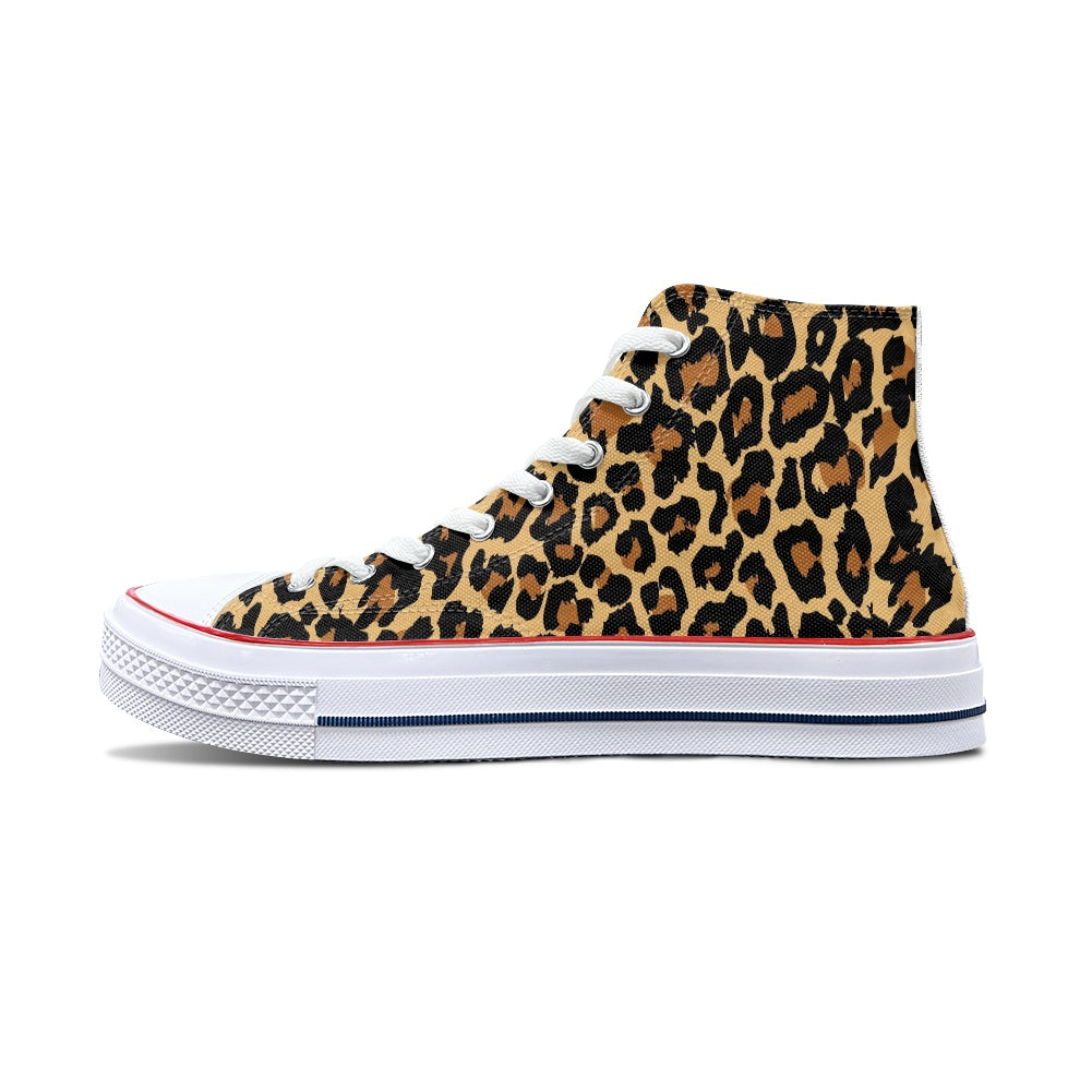 Cheetah High Top Canvas Shoes