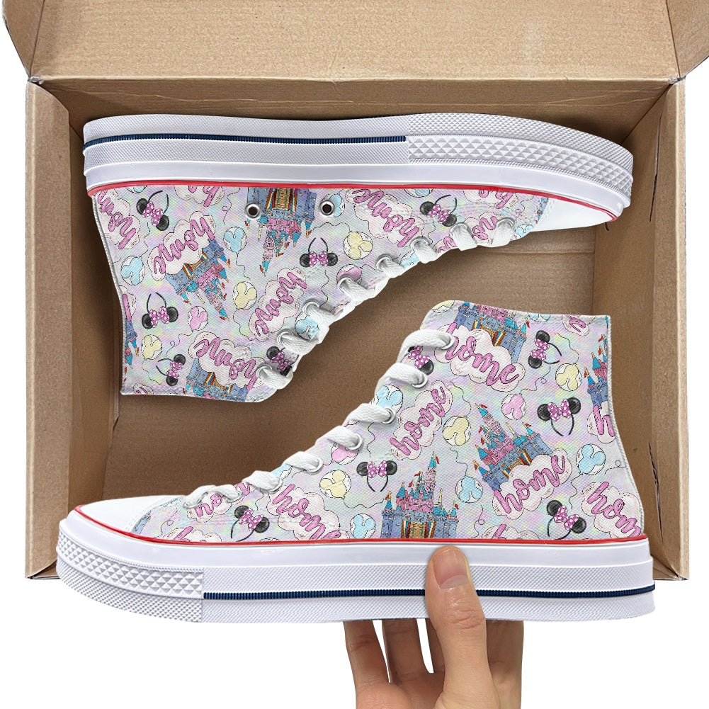 Home High Top Canvas Shoes