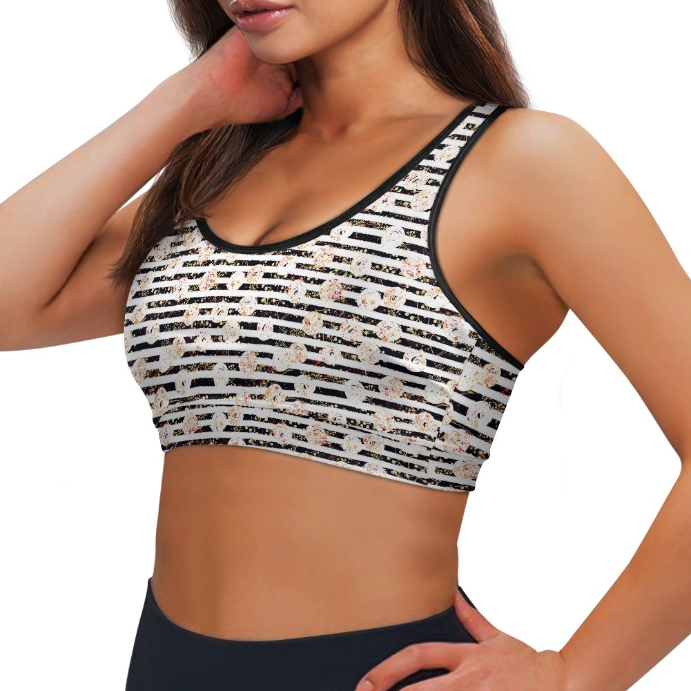 Polka Stripe Women's Sports Vest