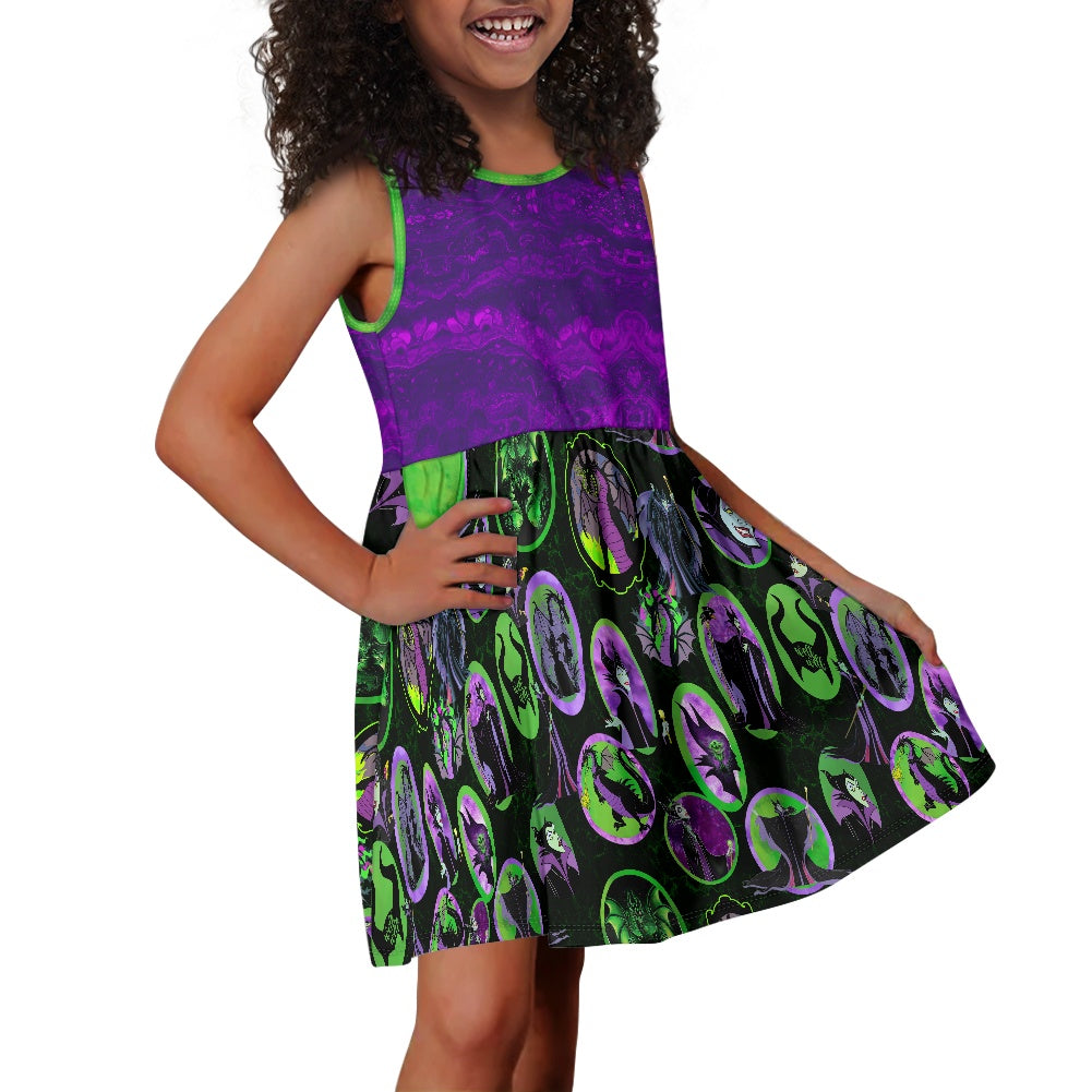 Evil Fairy Flame Girl's dress with pockets