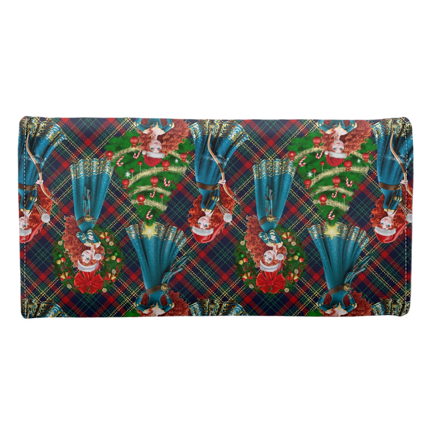 Scottish Christmas Long Folding Wallet