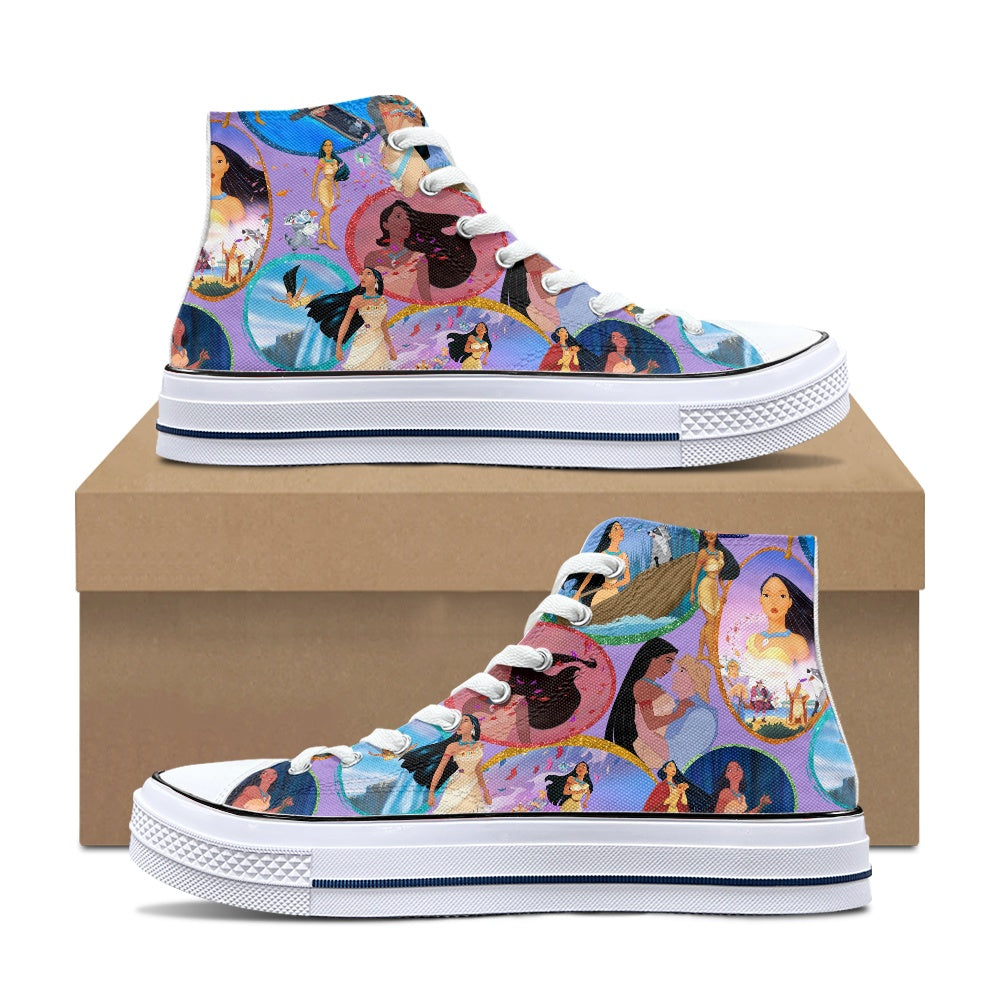 Colors of the Wind High Top Canvas Shoes