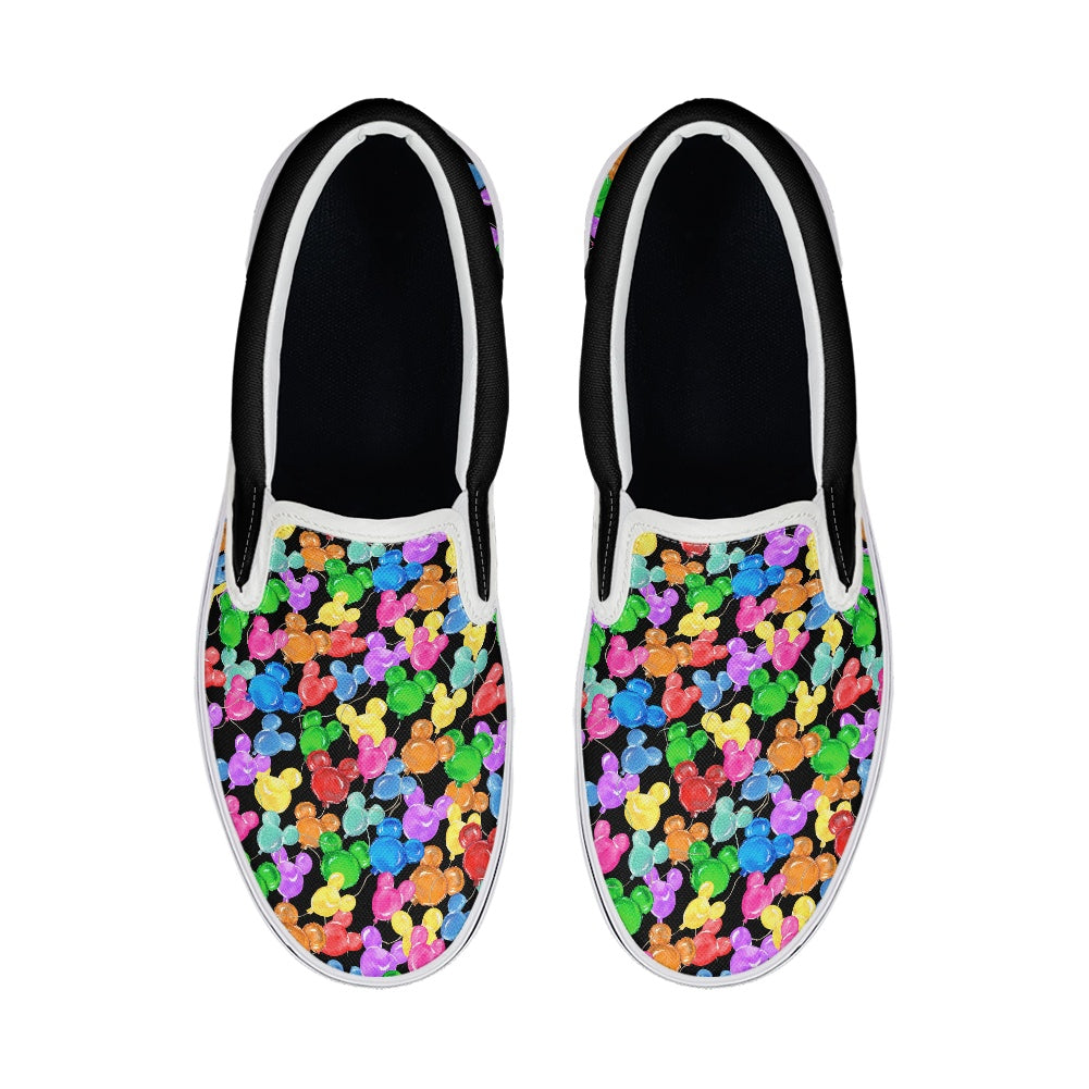 Mouse Balloons Pedal canvas shoes for Adult