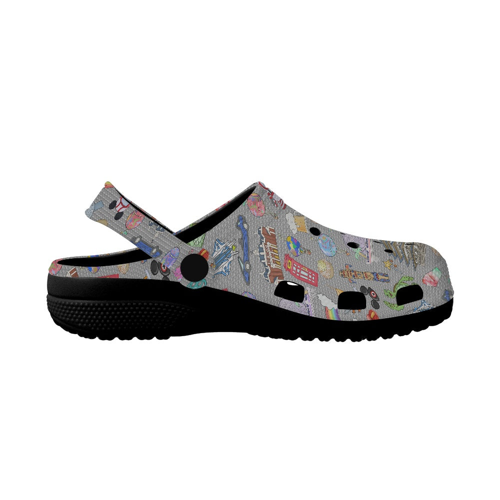 World Showcase Adult Crocs Black Sole