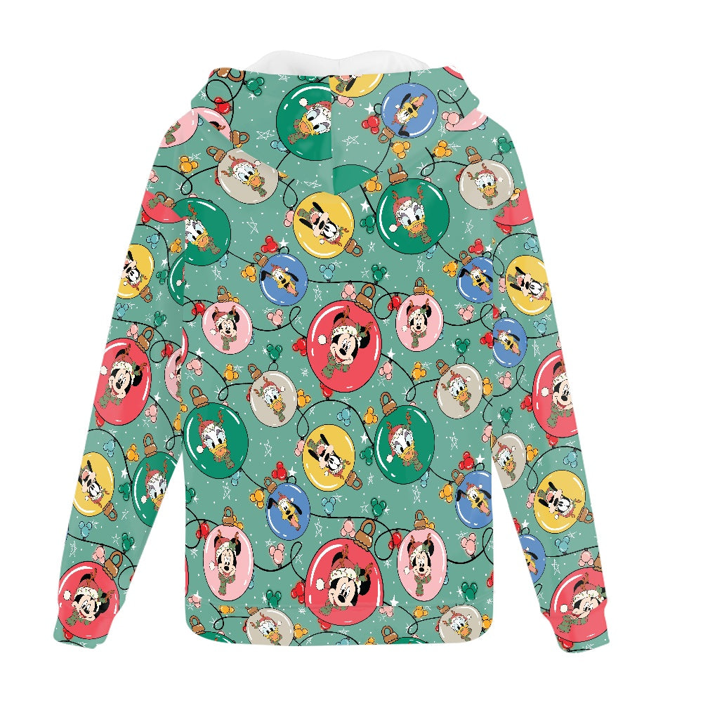 Ornament Pals Full print zip hooded hoodie