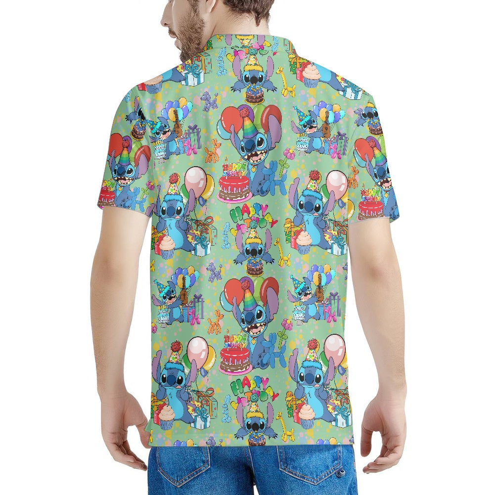 Birthday Alien Polo T-shirt