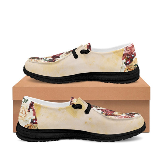 Floral Iron Men's Lace Up Loafers