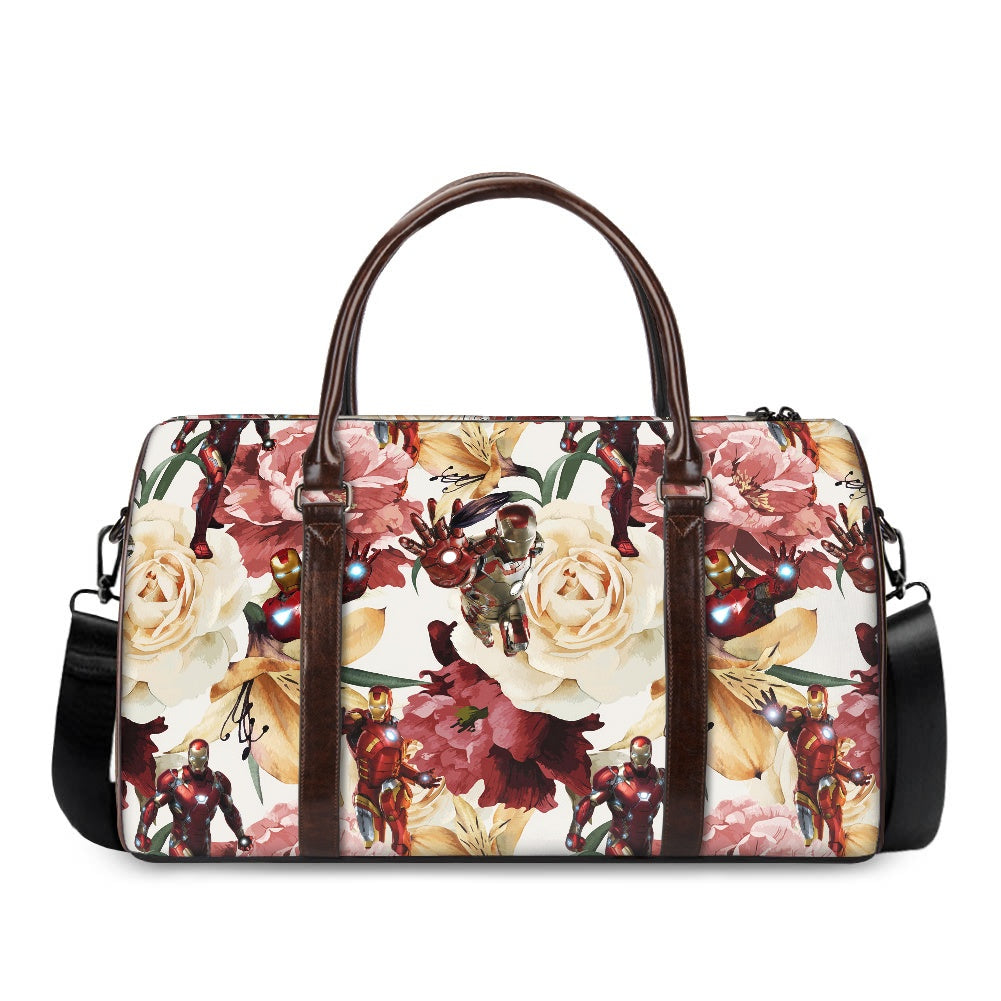 Floral Iron Travel Handbag