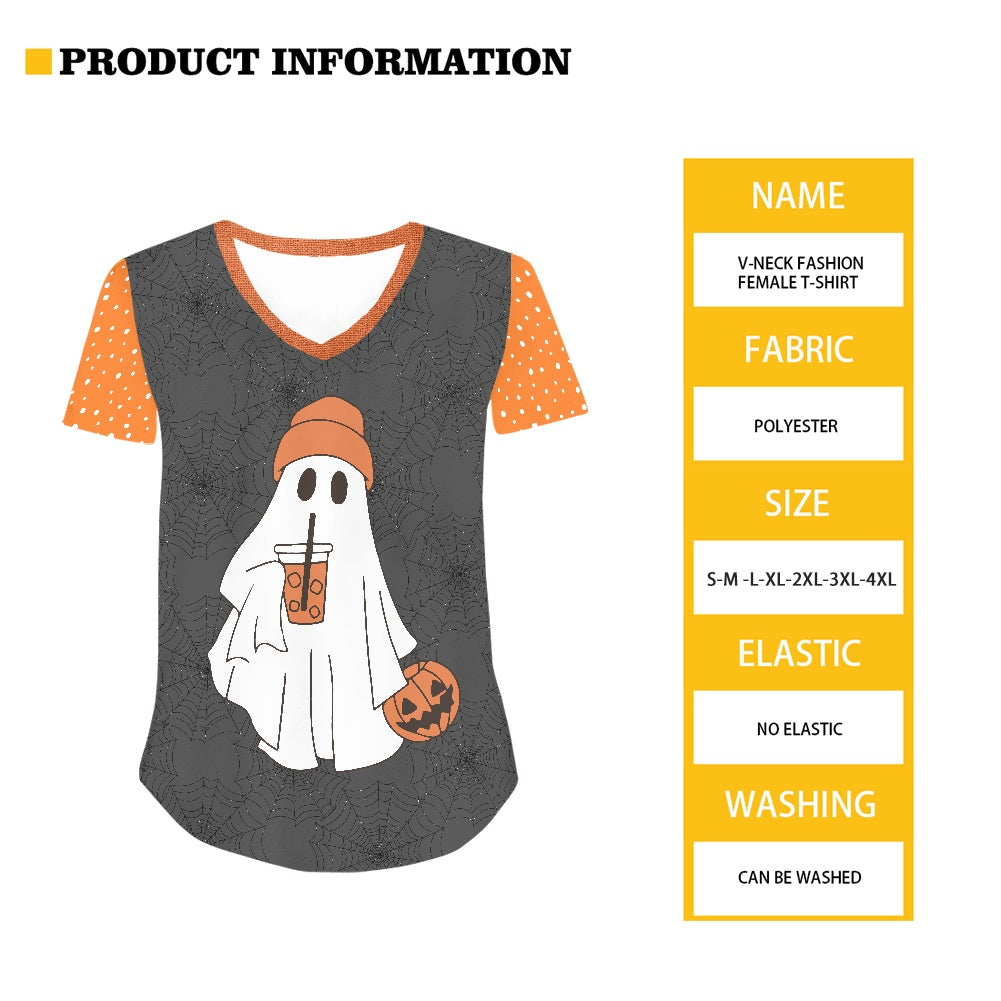 Spooky Java Women's V-neck Top