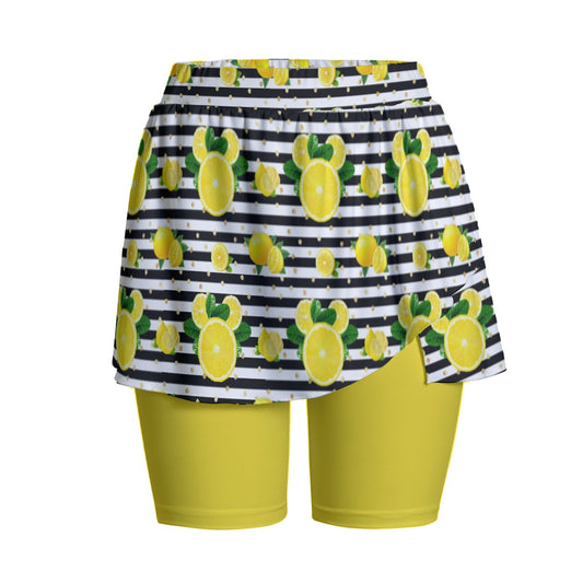 Lemon Squeezie Women's Sports Skorts