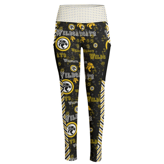 Wildcats Women's High Waist Leggings With Side Pocket