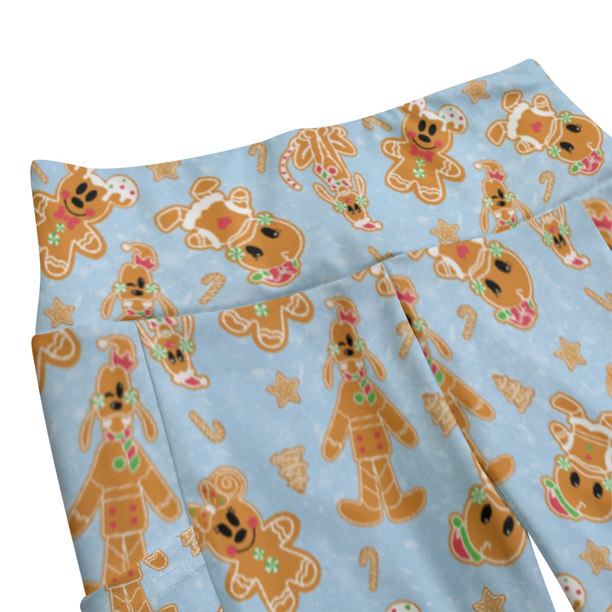 Gingerbread Cookie Pals Women's High Waist Leggings With Side Pocket