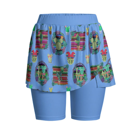 Mouse Cactus Women's Sports Skorts