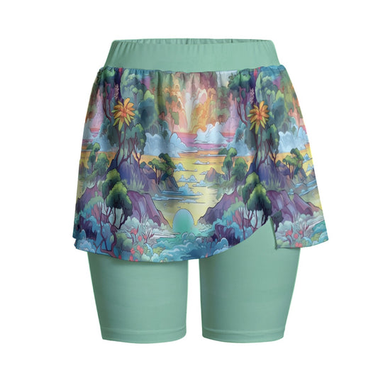 Floating Islands Women's Sports Skorts