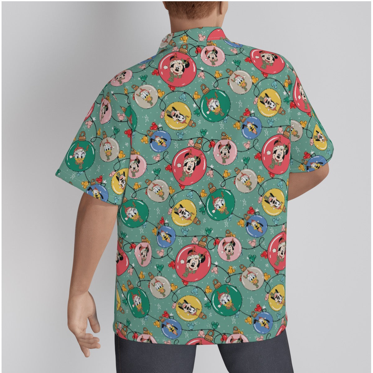 Ornament Pals Men's Hawaiian Shirt With Button Closure