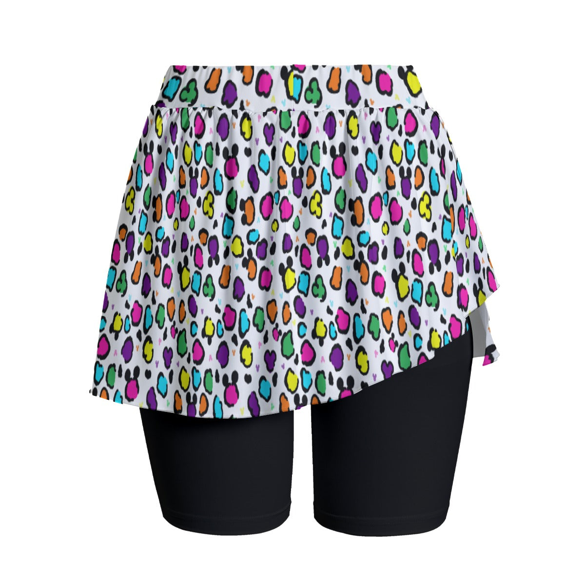 Neon Spots Women's Sports Skorts