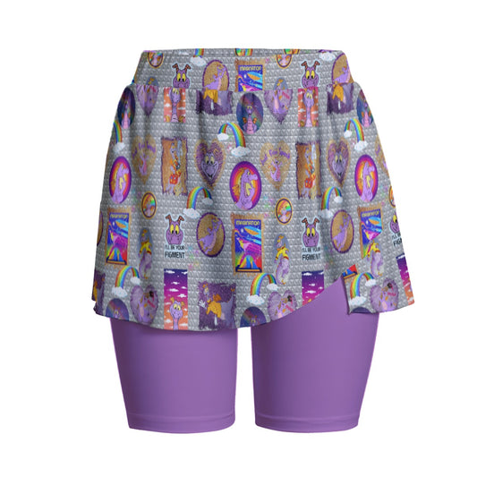 Purple Dragon Women's Sports Skorts