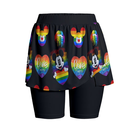 Mouse Pride Women's Sports Skorts