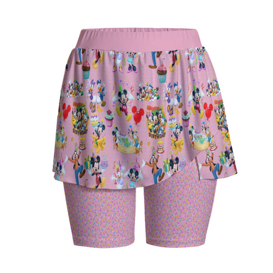 Birthday Pals Women's Sports Skorts