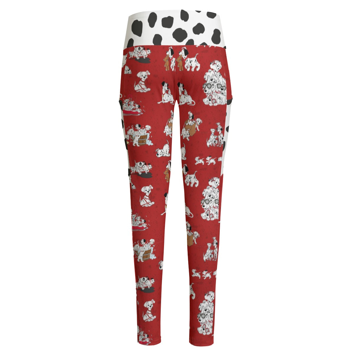 Dalmatian Women's High Waist Leggings With Side Pocket