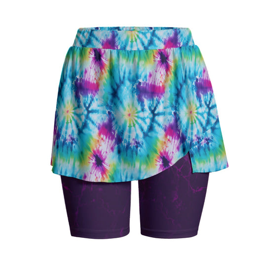 Tie Dye Women's Sports Skorts