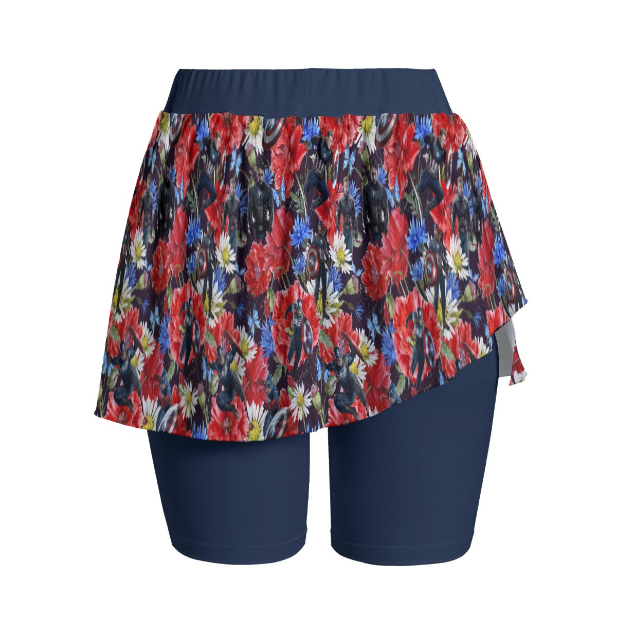 Floral Cap Women's Sports Skorts