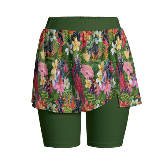 Tropical Heroes Women's Sports Skorts