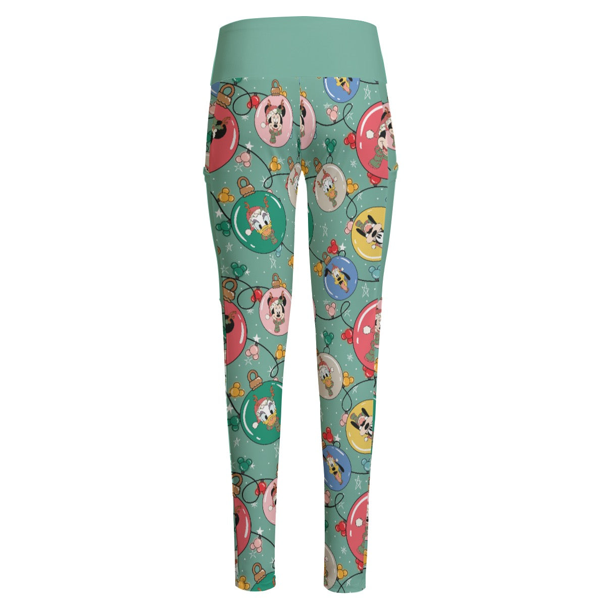 Ornament Pals Women's High Waist Leggings With Side Pocket