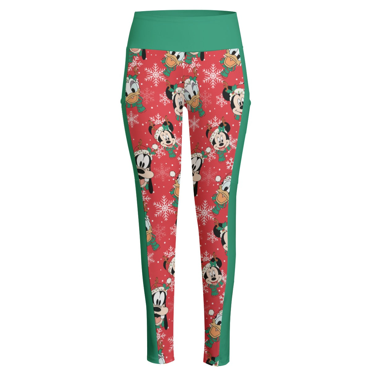 Christmas Friends Women's High Waist Leggings With Side Pocket