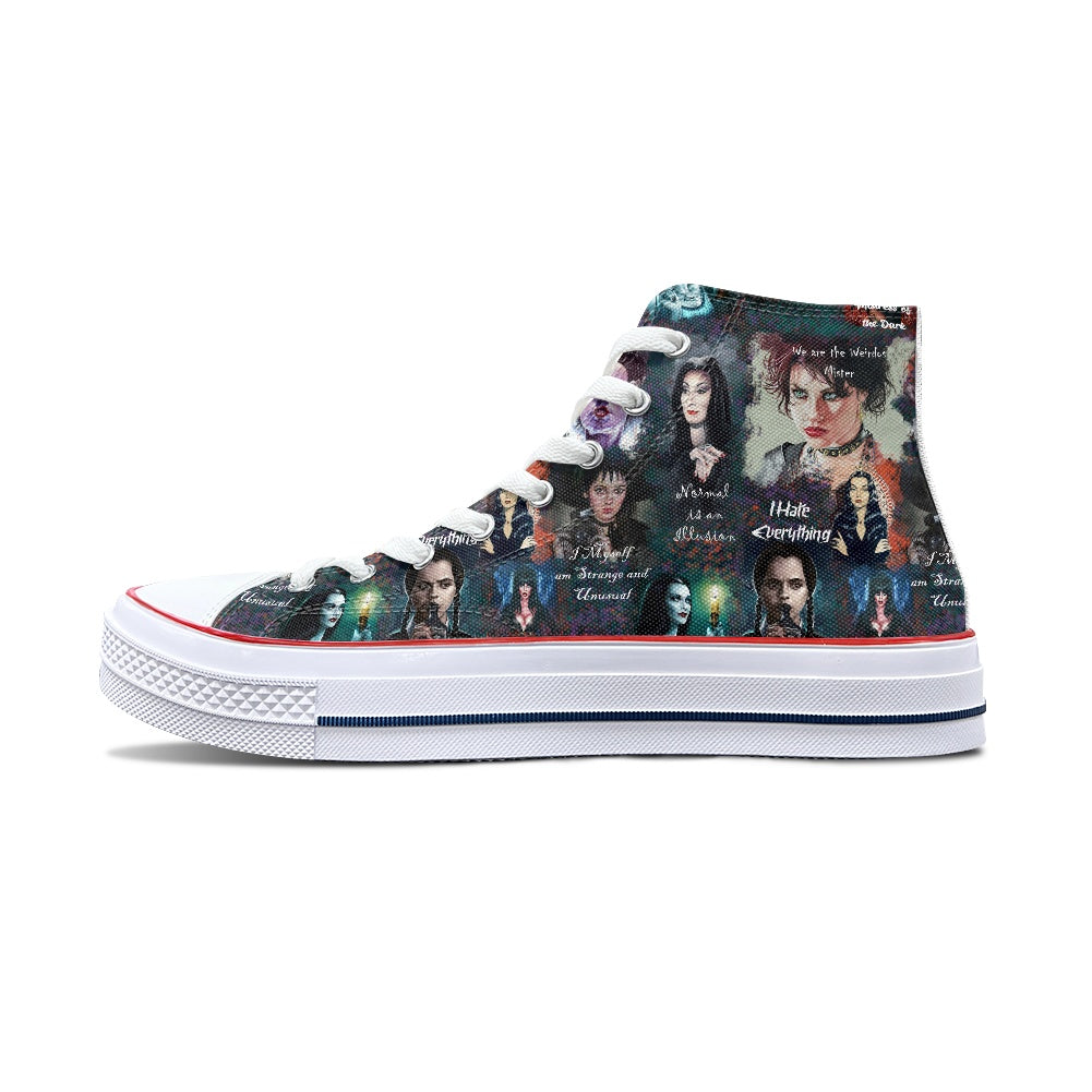 Spooky Babes High Top Canvas Shoes