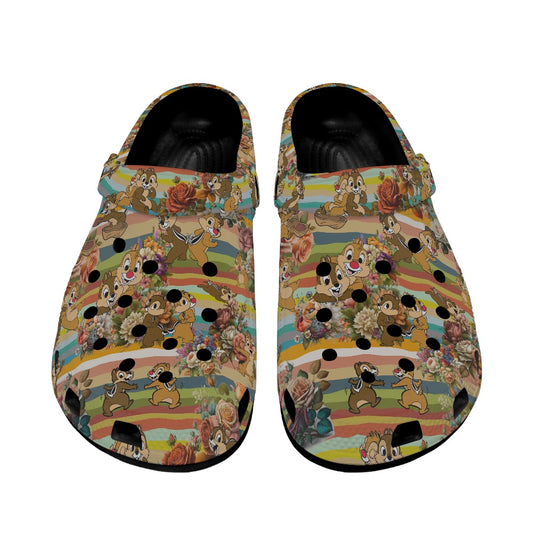 Chipmunks Crocs Black Sole