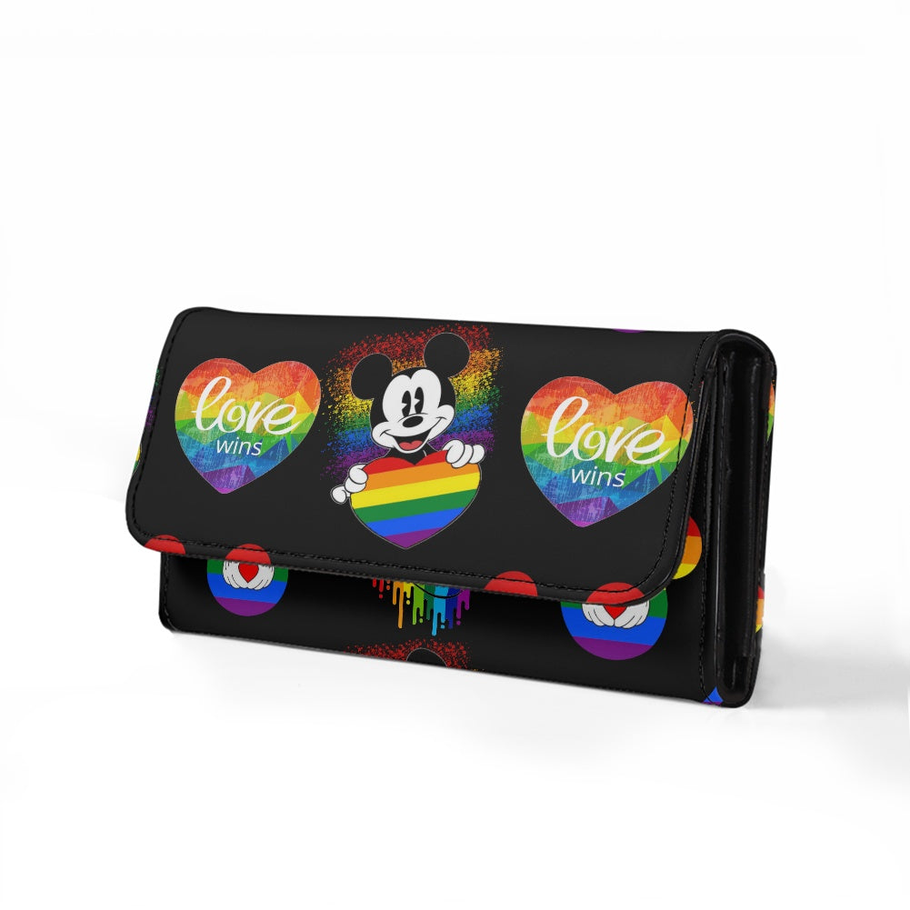 Mouse Pride Long Folding Wallet