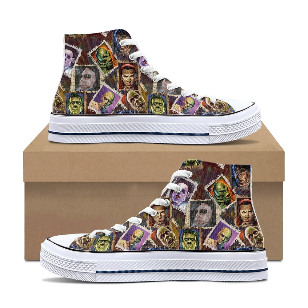 Movie Monsters High Top Canvas Shoes