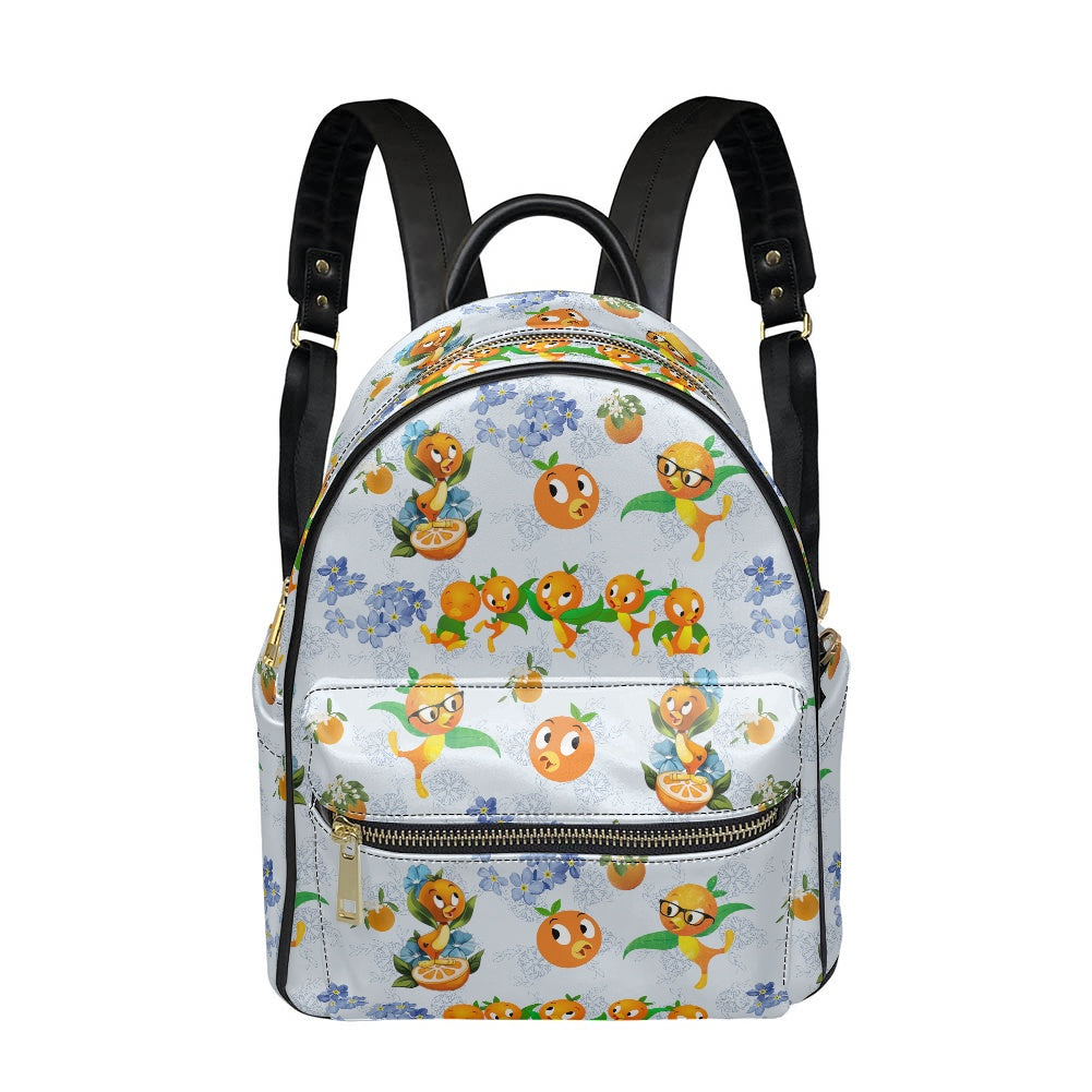 Classic Orange Bird Casual Backpack for women