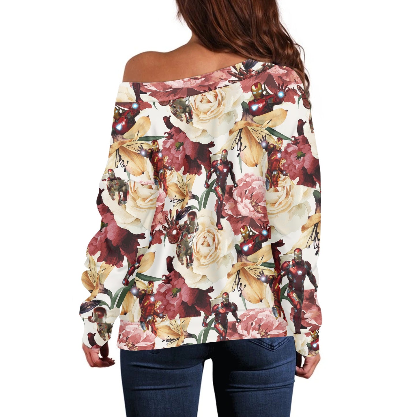 Floral Iron Women's one-shoulder top