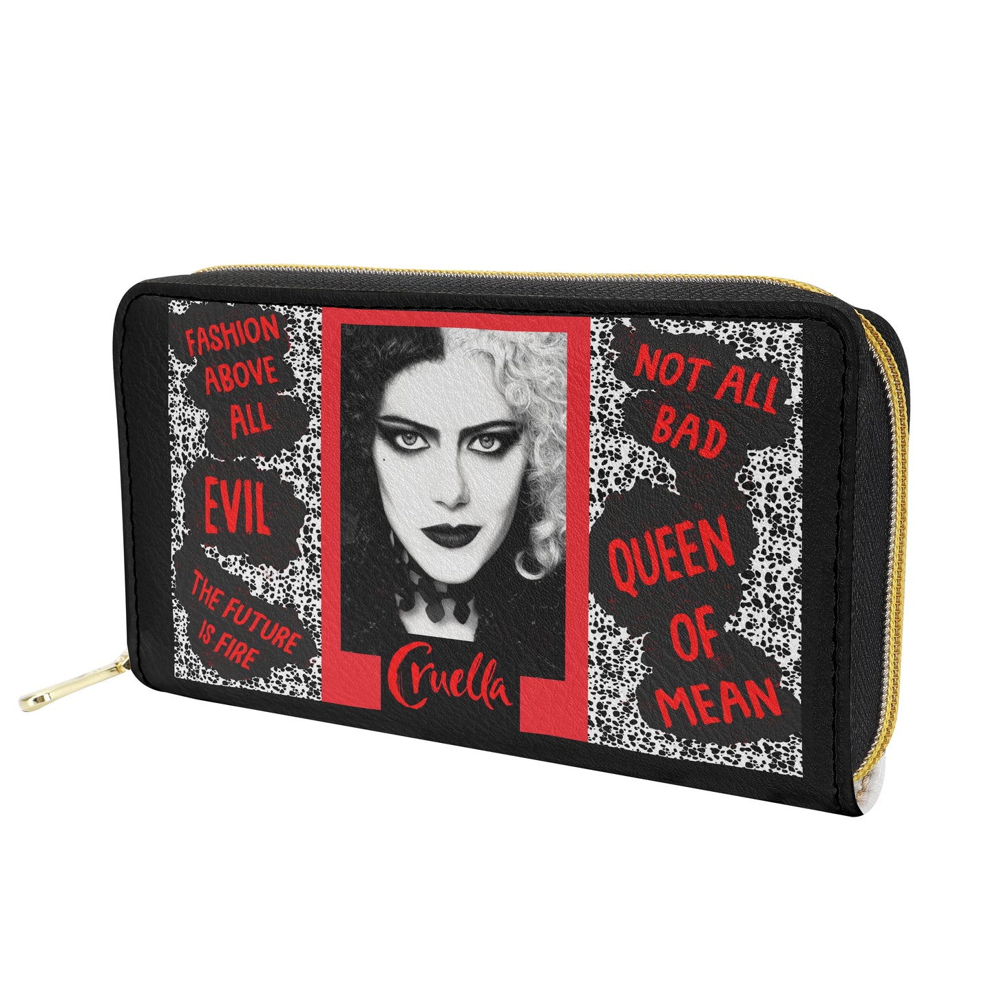 Evil Fashion PU wallet (nylon zipper)