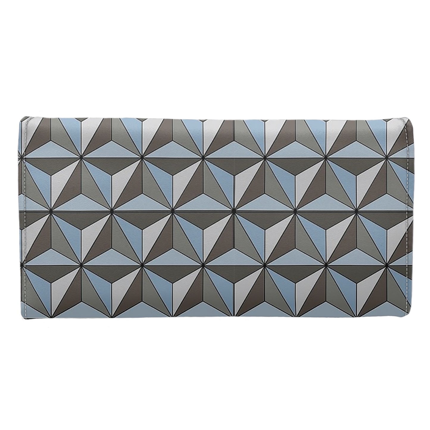 Spaceship Earth Long Folding Wallet