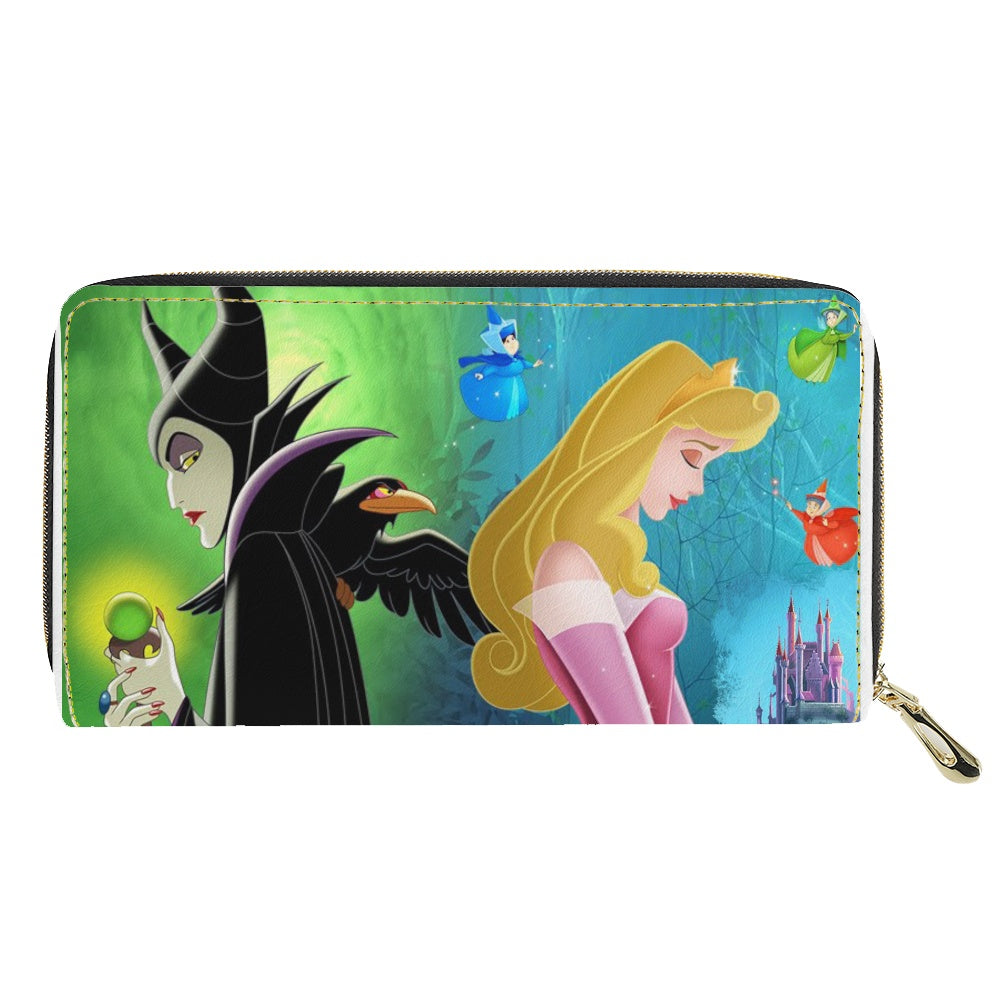 Sleepy Princess PU wallet (nylon zipper)