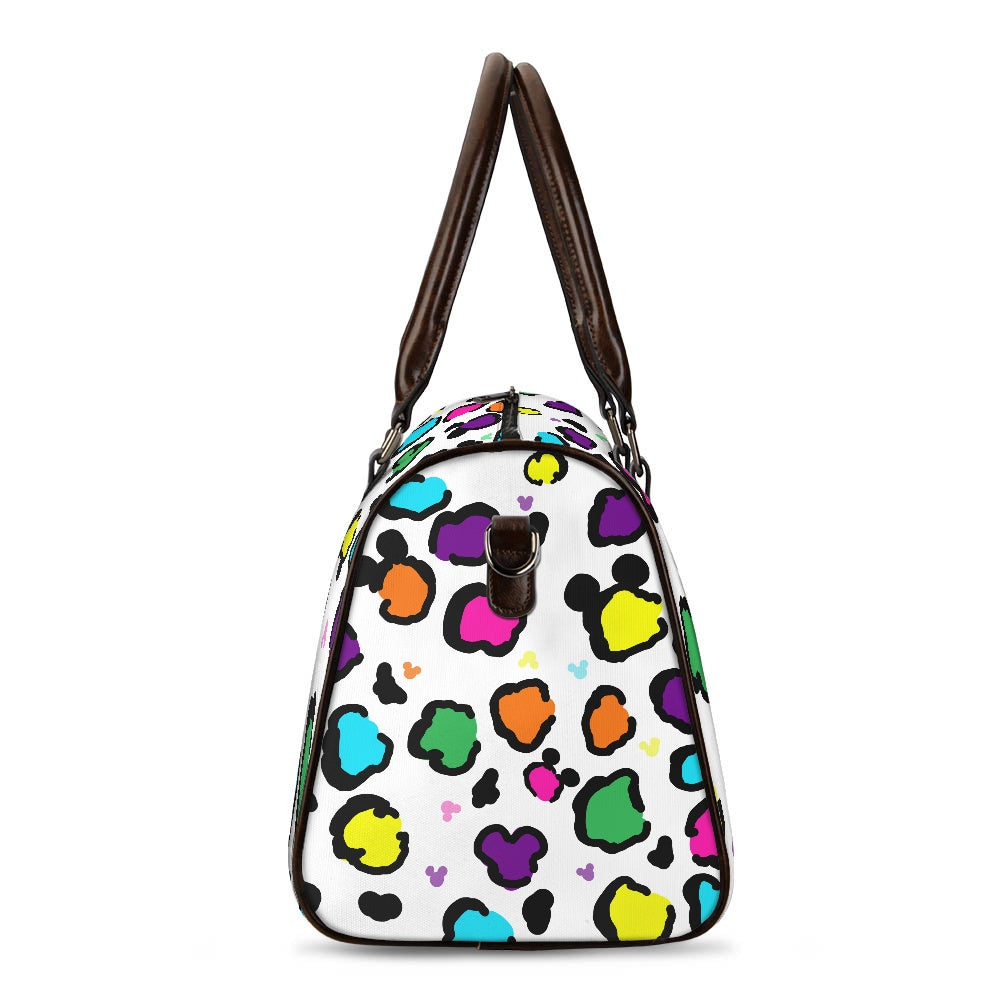 Neon Spots Travel Handbag