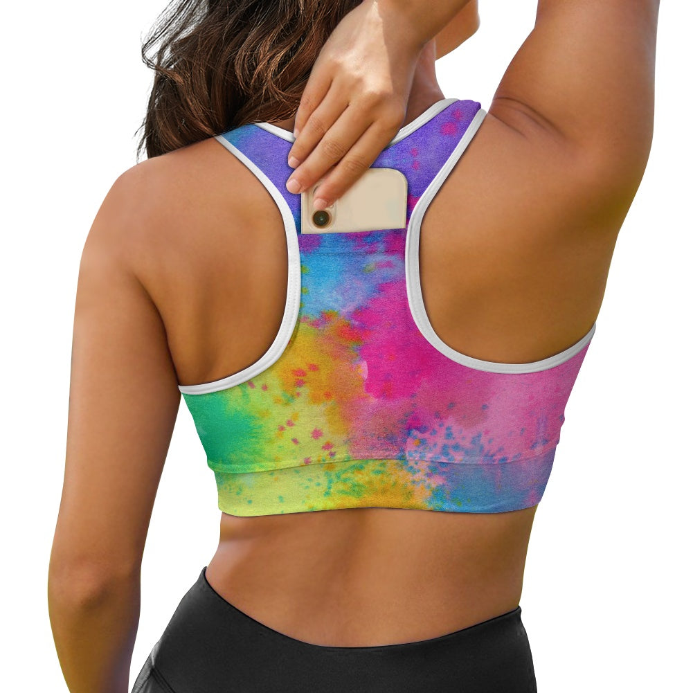 Tie Dye Splatter Women's Sports Vest