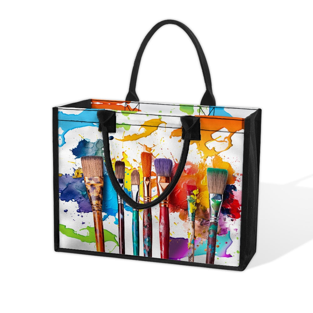 Paint Brushes Tote bag(Double-sided Print )