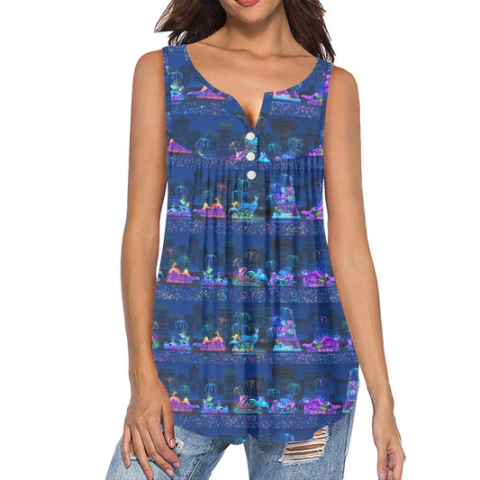 Electric Light Women's Sleeveless V-Neck Top