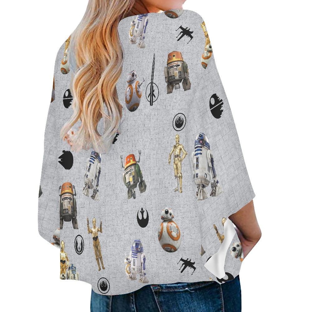 Droids Women‘s’ V-neck Streamers Blouse