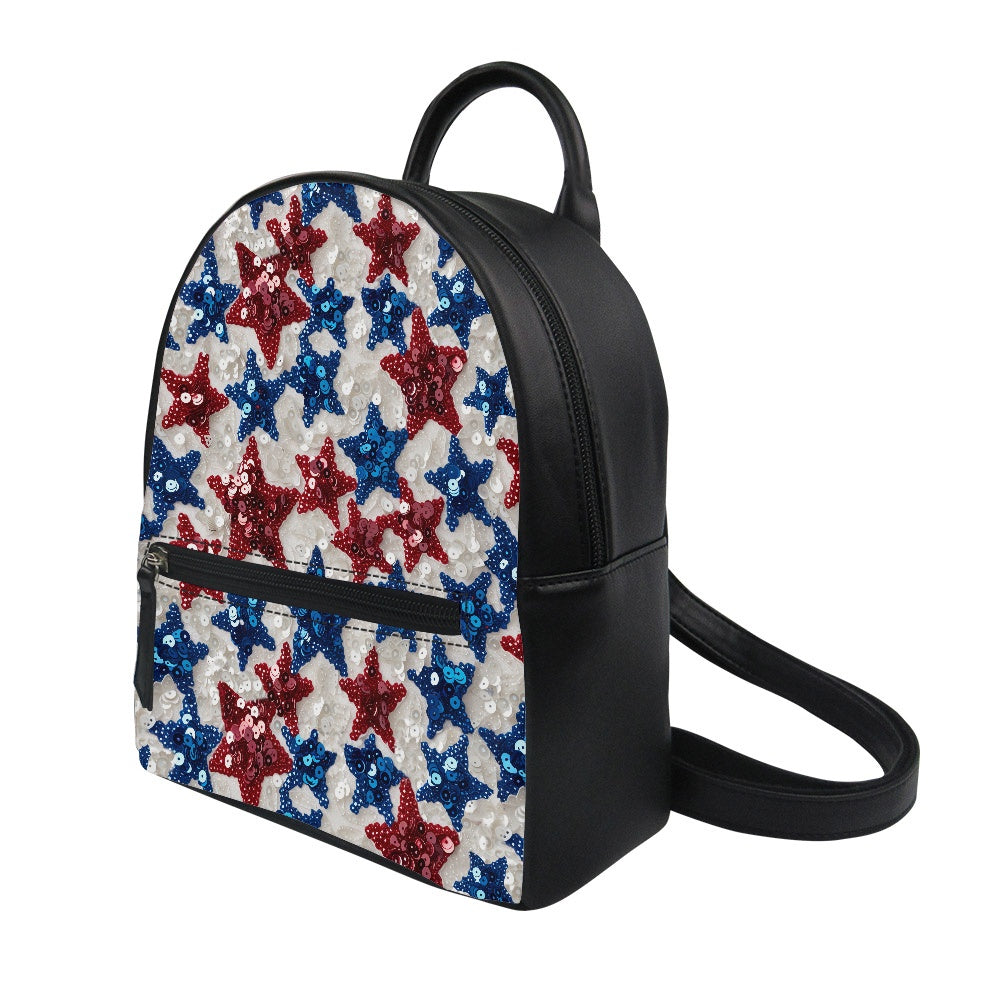 Sequin Stars Small Backpack